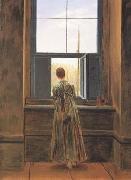 Caspar David Friedrich Woman at the Window (mk10) oil on canvas